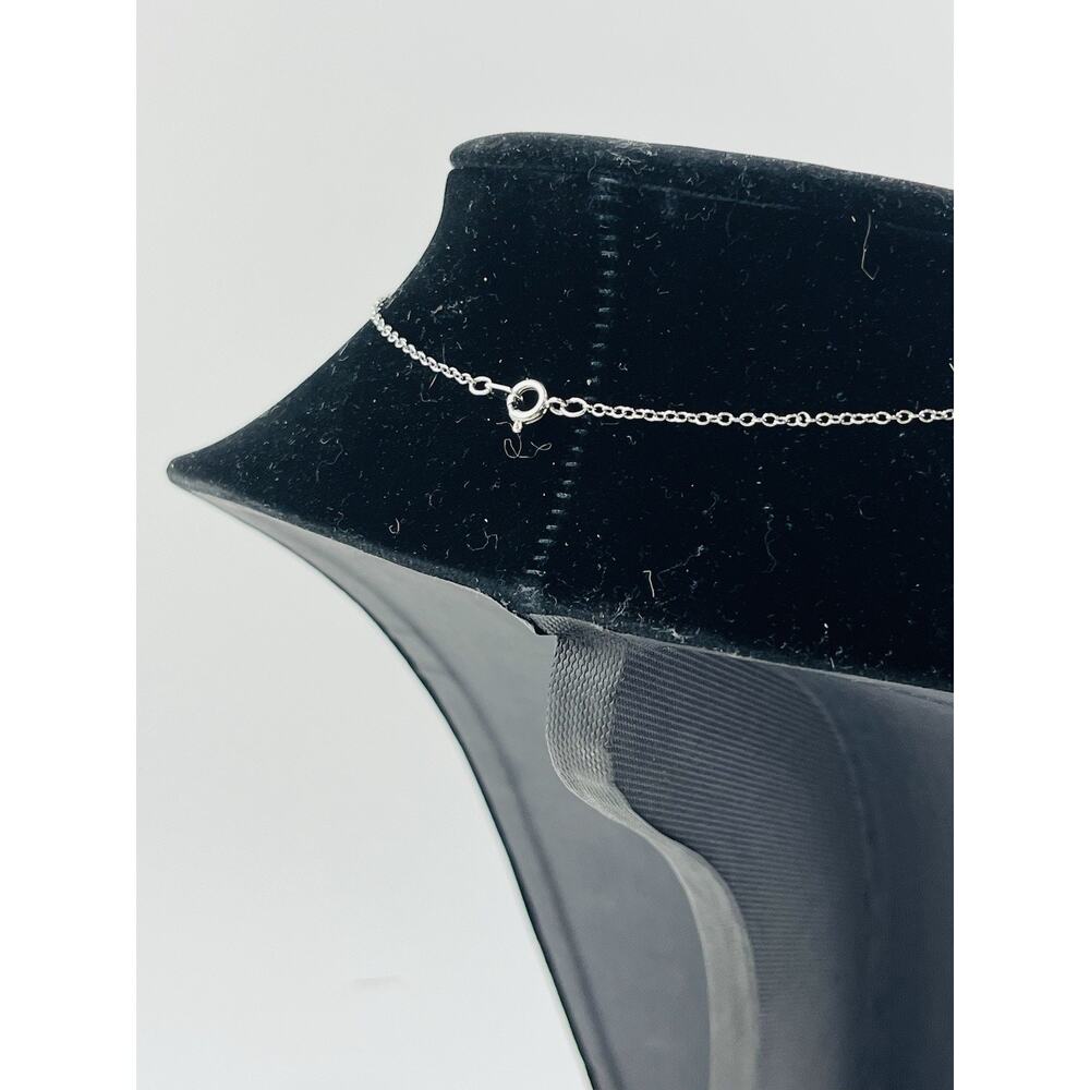 Rainbow Heart Silver Tone Necklace Pendant Angled Pastel CZ Cubic Zirconia Kohls - Picture 9 of 16